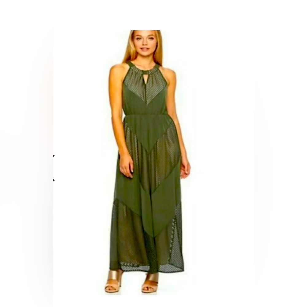 Green Halter Top Maxi Dress Size:XL
